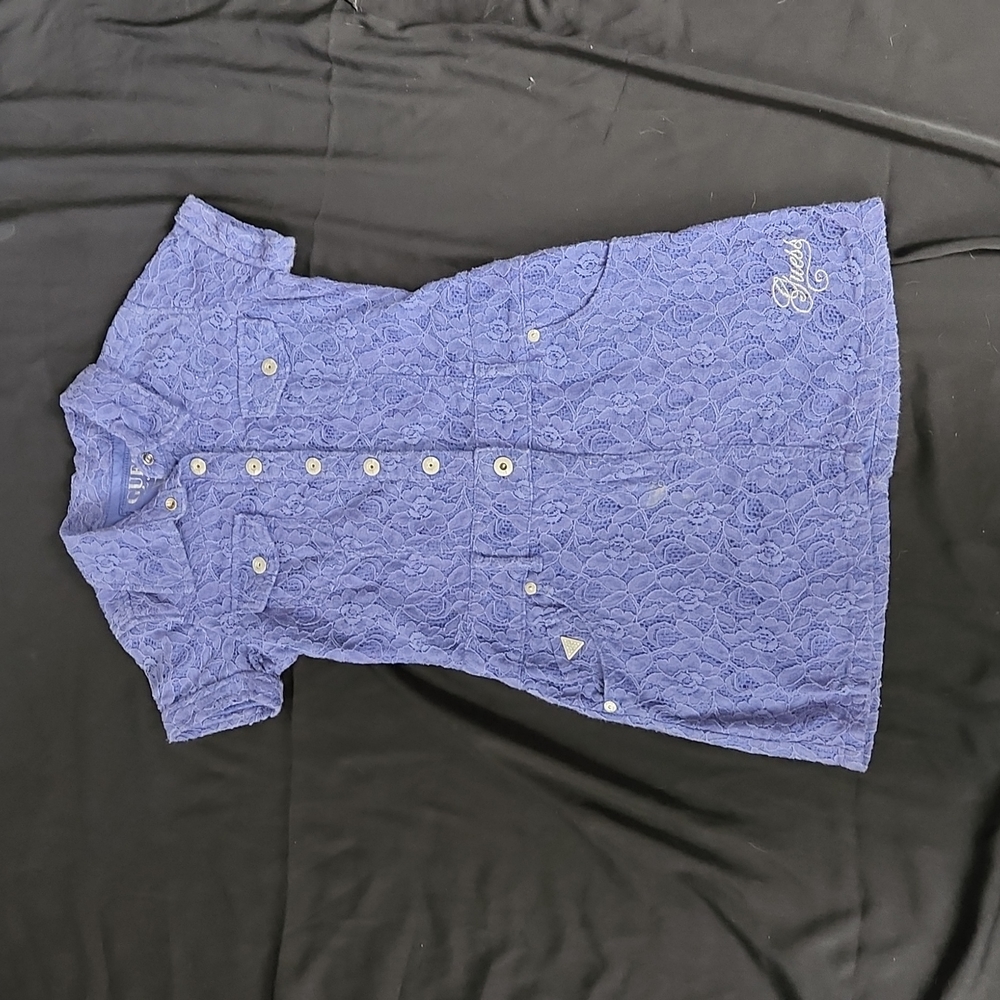 Guess lace purple dress size S(7-8)